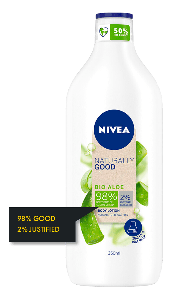 On-pack goodness justification a nivea consumer product informing with goodness data on the front label
